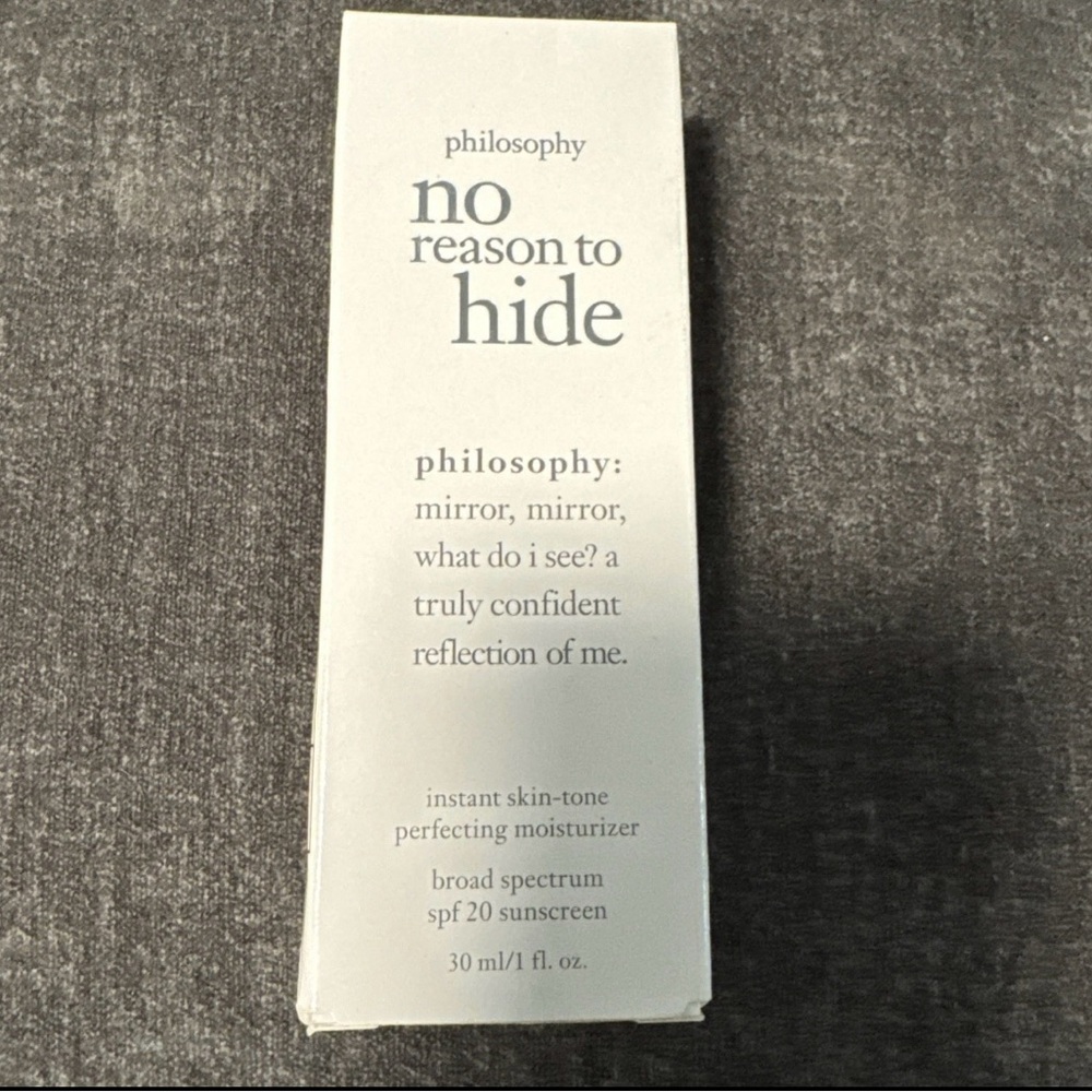 Philosophy No Reason To Hide Skin-Tone Perfecting Moisturizer MEDIUM 1 oz New